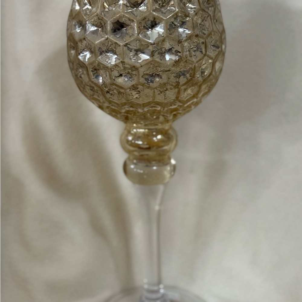 Elegant Gold Goblet Candle Holder wedding